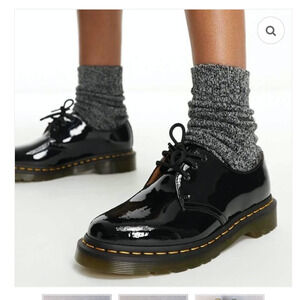 DR MARTENS 10084 BLACK PATENT LEATHER OXFORD WOMENS US 7 (SH100THRIFTY